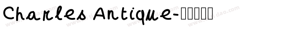 Charles Antique字体转换